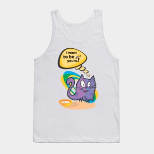 Funny Cat Cata-Vento Says to you Tank Top